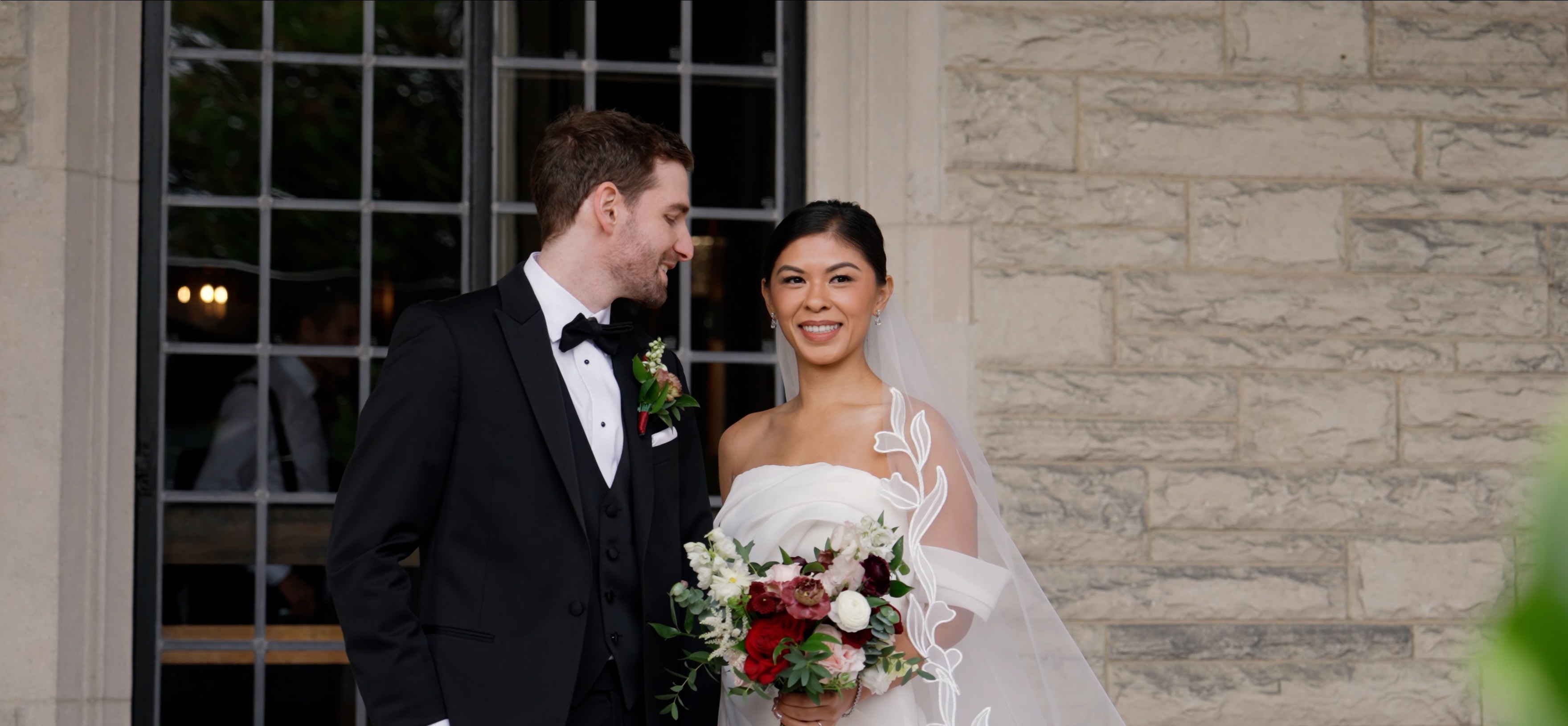 Wedding couple portrait